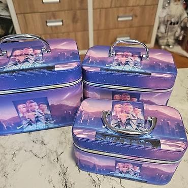 Set kutija za šminku – 3 kom - Tvrde, pravougaone torbice sa ručkom na lalafo.rs — 2 Set kutija za šminku – 3 kom - Tvrde, pravougaone torbice sa ručkom — 2