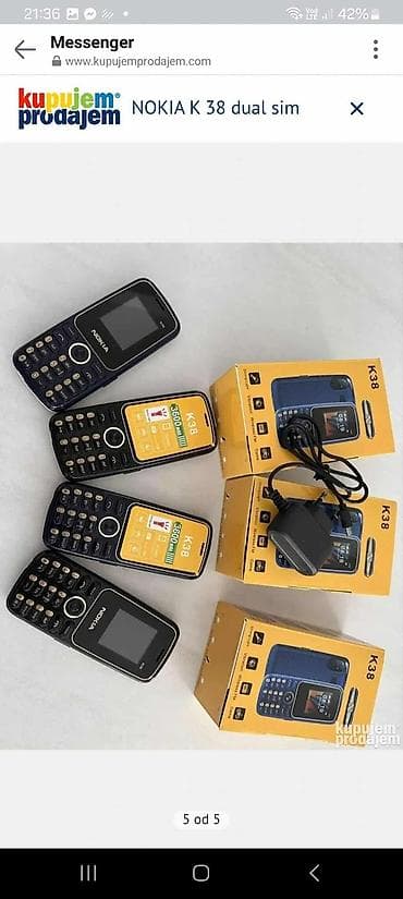 Nokia K38 mobilni telefon sa Dual SIM podrškom, idealan za korisnike na lalafo.rs — 4 Nokia K38 mobilni telefon sa Dual SIM podrškom, idealan za korisnike — 4