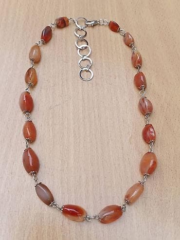 Ogrlica od Karneola, poludragi kamen. Dužina-obim oko 53-61 cm na lalafo.rs Ogrlica od Karneola, poludragi kamen. Dužina-obim oko 53-61 cm