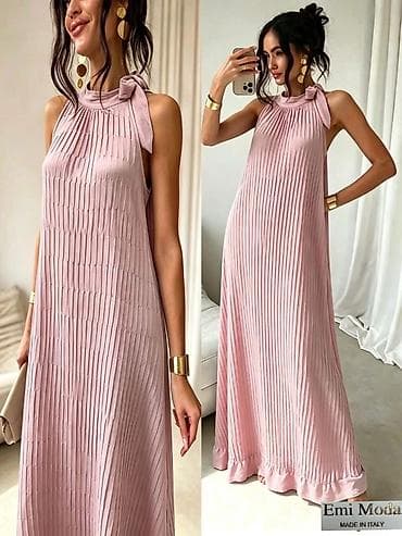 Personal Items: Plisirana maxi haljina sa mašnom na ramenu – Emi Moda, Made in Italy at lalafo.rs — 1 Personal Items: Plisirana maxi haljina sa mašnom na ramenu – Emi Moda, Made in Italy — 1
