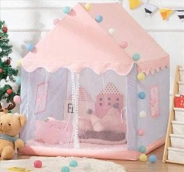 Šator za decu novo kućica sa zavesama Sator je lagan i prenosiv na lalafo.rs — 6 Šator za decu novo kućica sa zavesama Sator je lagan i prenosiv — 6