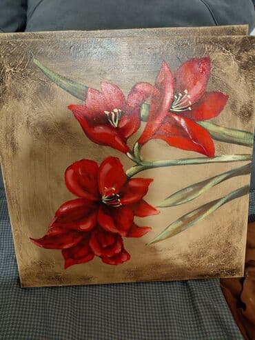 Dekorativne slike – set 2 komada - Motiv: crveni cvetovi at lalafo.rs — 3 Dekorativne slike – set 2 komada - Motiv: crveni cvetovi — 3