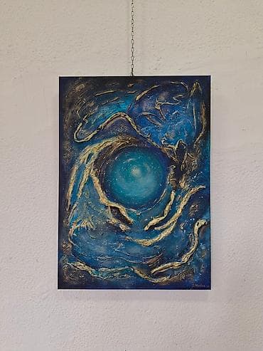 Apstraktna slika – akril na platnu sa teksturnim reljefom na lalafo.rs — 2 Apstraktna slika – akril na platnu sa teksturnim reljefom — 2