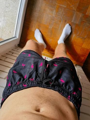 Muške šorts-kupaće sa printom flaminga - Model: kratke muške kupaće na lalafo.rs — 1 Muške šorts-kupaće sa printom flaminga - Model: kratke muške kupaće — 1