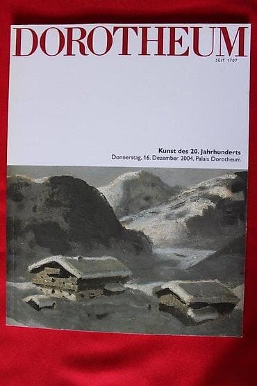 Sport & Hobby: AUKCIJSKI KATALOG DOROTHEUM, KUNST DES 20. JAHRHUNDERTS,2004 | at lalafo.rs — 1 Sport & Hobby: AUKCIJSKI KATALOG DOROTHEUM, KUNST DES 20. JAHRHUNDERTS,2004 | — 1