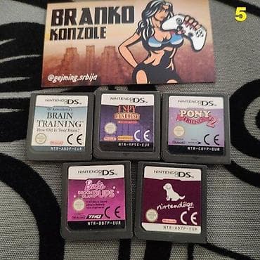 Na prodaju komplet (lot) igara za Nintendo DSImam u ponudi 5 kompleta na lalafo.rs — 5 Na prodaju komplet (lot) igara za Nintendo DSImam u ponudi 5 kompleta — 5