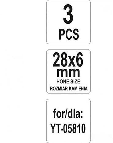 kom sa etiketom: YATO rezervni kamenčići za honovanje klipova – set 3 kom - Model at lalafo.rs — 4 kom sa etiketom: YATO rezervni kamenčići za honovanje klipova – set 3 kom - Model — 4