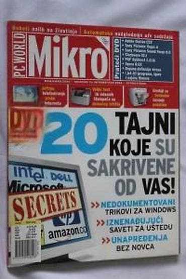 PC WORLD MIKRO OKTOBAR 2005. | PC World Mikro Oktobar 2005. Časopis na lalafo.rs PC WORLD MIKRO OKTOBAR 2005. | PC World Mikro Oktobar 2005. Časopis