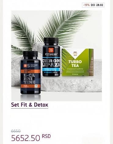 Set Fit & Detox – paket za podršku metabolizmu i oblikovanju na lalafo.rs Set Fit & Detox – paket za podršku metabolizmu i oblikovanju