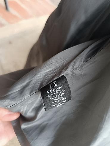 Leatherland kožna moto jakna – siva, “washed” efekat - Materijal na lalafo.rs — 8 Leatherland kožna moto jakna – siva, “washed” efekat - Materijal — 8