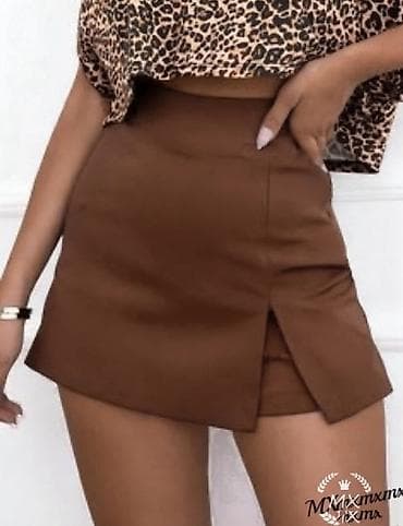 Ženska mini suknja sa visokim strukom i diskretnim bočnim prorezom na lalafo.rs — 2 Ženska mini suknja sa visokim strukom i diskretnim bočnim prorezom — 2