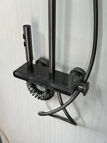 Set za tuširanje – crni mat, višefunkcionalni - Kvadratna nadglavna na lalafo.rs — 4 Set za tuširanje – crni mat, višefunkcionalni - Kvadratna nadglavna — 4