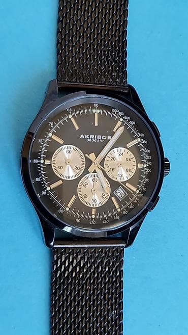 Akribos XXIV muški hronograf, model AK625BK. - Kućište i poklopac na lalafo.rs — 6 Akribos XXIV muški hronograf, model AK625BK. - Kućište i poklopac — 6