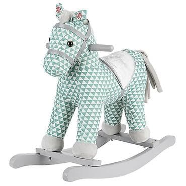 Drvena klackalica konjić za decu - Mekan plišani konjić sa presvlakom na lalafo.rs Drvena klackalica konjić za decu - Mekan plišani konjić sa presvlakom