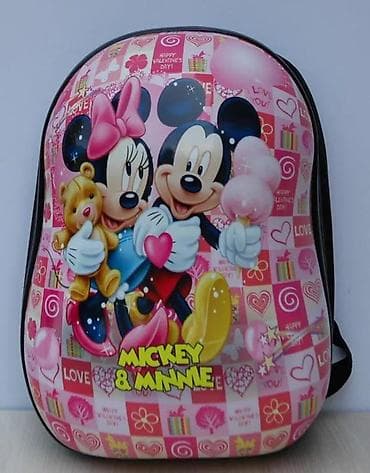 Backpacks, bags and suitcases: Dečiji ranac sa tvrdim 3D prednjim delom – motiv Mickey & Minnie at lalafo.rs — 3 Backpacks, bags and suitcases: Dečiji ranac sa tvrdim 3D prednjim delom – motiv Mickey & Minnie — 3