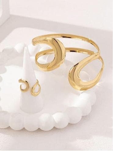 Set modernog nakita – narukvica i prsten - Dizajn: skulpturalni na lalafo.rs — 3 Set modernog nakita – narukvica i prsten - Dizajn: skulpturalni — 3