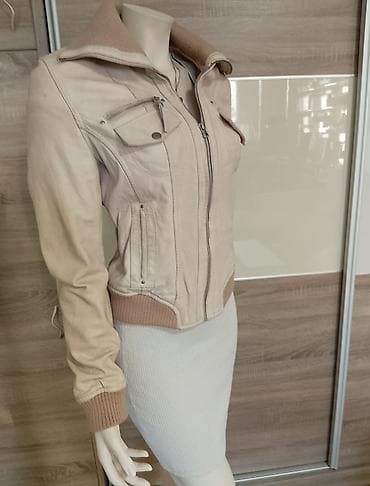 Stradivarius jakna od debele prirodne kože M Širina u ramenima 40cm od na lalafo.rs — 2 Stradivarius jakna od debele prirodne kože M Širina u ramenima 40cm od — 2