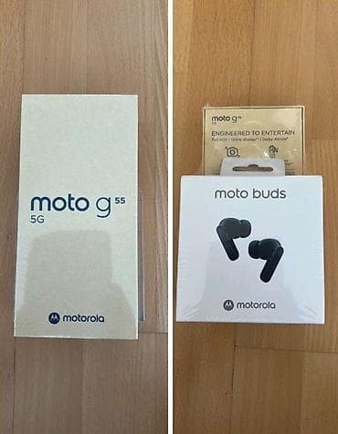 NOVO / Motorola Moto G55 5G + originalne Moto Buds slušalice na lalafo.rs NOVO / Motorola Moto G55 5G + originalne Moto Buds slušalice