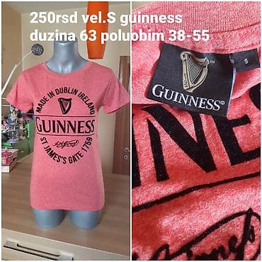 Guinness ženska majica, veličina S. - Boja: losos/koralno roze na lalafo.rs — 1 Guinness ženska majica, veličina S. - Boja: losos/koralno roze — 1