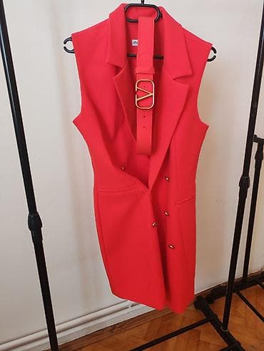 Elegantna ženska haljina/prsluk haljina bez rukava u jarko crvenoj na lalafo.rs — 2 Elegantna ženska haljina/prsluk haljina bez rukava u jarko crvenoj — 2