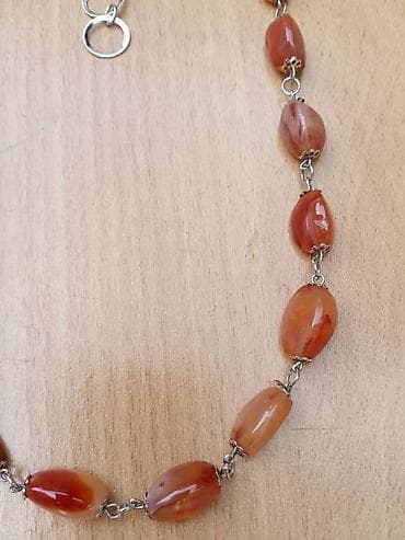 Ogrlica od Karneola, poludragi kamen. Dužina-obim oko 53-61 cm na lalafo.rs — 3 Ogrlica od Karneola, poludragi kamen. Dužina-obim oko 53-61 cm — 3