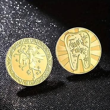 Zubic Vila novcic Gold Tooth Fairy Elf NOVO Poklon novčić Vile na lalafo.rs — 1 Zubic Vila novcic Gold Tooth Fairy Elf NOVO Poklon novčić Vile — 1