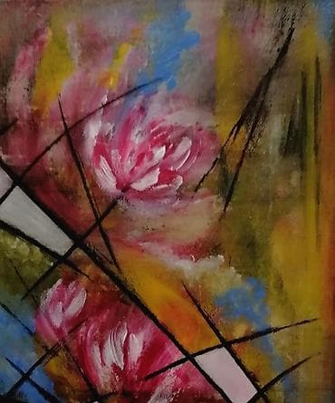 Umetnička slika na platnu sa blind ramom 30x25cm rađena akrilnim na lalafo.rs — 3 Umetnička slika na platnu sa blind ramom 30x25cm rađena akrilnim — 3