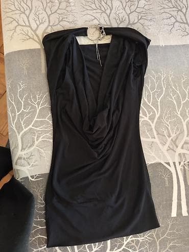 Crna elegantna haljina FERVENTE, veličina 40. Gola ledja - Kroj na lalafo.rs — 3 Crna elegantna haljina FERVENTE, veličina 40. Gola ledja - Kroj — 3
