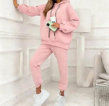 Ženski komplet trenerke sa kapuljačom – duks + donji deo - Kroj na lalafo.rs Ženski komplet trenerke sa kapuljačom – duks + donji deo - Kroj