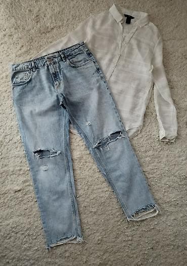 bermude teksas br: ZARA farmerke Boyfriend svetlog teksasa. Mere: Struk poluobim 39cm at lalafo.rs — 3 bermude teksas br: ZARA farmerke Boyfriend svetlog teksasa. Mere: Struk poluobim 39cm — 3