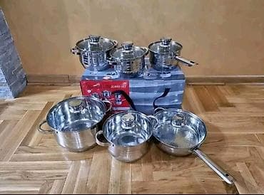 Set od posuđa – komplet lonaca i tiganja od nerđajućeg čelika sa na lalafo.rs Set od posuđa – komplet lonaca i tiganja od nerđajućeg čelika sa