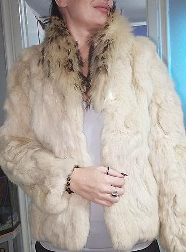 Ženska bunda od prave krzna, zec kragna rakun veličina L u svetloj na lalafo.rs — 5 Ženska bunda od prave krzna, zec kragna rakun veličina L u svetloj — 5
