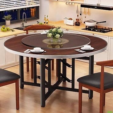 Sklopivi okrugli sto sa rotirajućom tacnom (Lazy Susan) - Prečnici na lalafo.rs — 6 Sklopivi okrugli sto sa rotirajućom tacnom (Lazy Susan) - Prečnici — 6