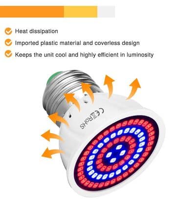Garden Lighting: Led sijalice za rast bilja e27 full spektar Uv Led Grow 72l at lalafo.rs — 8 Garden Lighting: Led sijalice za rast bilja e27 full spektar Uv Led Grow 72l — 8
