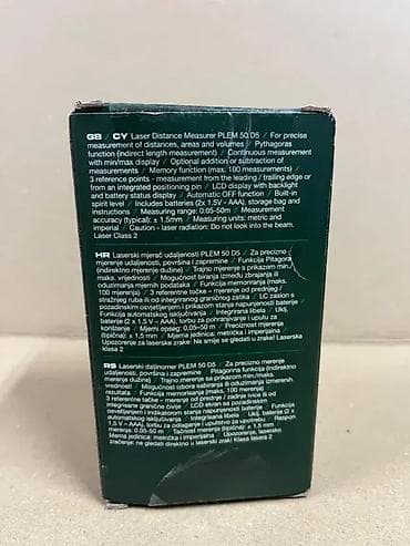 Laser Rangefinders: *** AKCIJA *** #3098 Laserski metar PARKSIDE PLEM 50 D5; Raspon at lalafo.rs — 10 Laser Rangefinders: *** AKCIJA *** #3098 Laserski metar PARKSIDE PLEM 50 D5; Raspon — 10