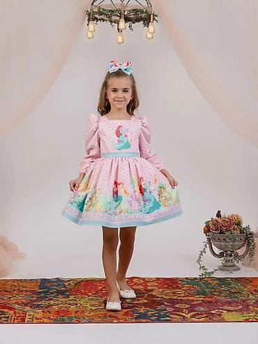 Devojačka haljina sa motivom male sirene - Boja: nežno roze sa na lalafo.rs Devojačka haljina sa motivom male sirene - Boja: nežno roze sa