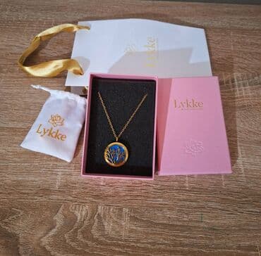 Nov Lykke Coral medaljon ogrlica čelik sa 18 karatnom pozlatom Nov na lalafo.rs Nov Lykke Coral medaljon ogrlica čelik sa 18 karatnom pozlatom Nov