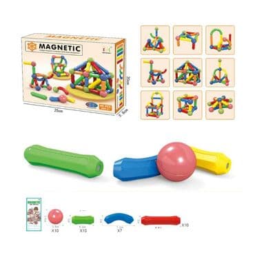 Magnetni konstruktorski set – 42 delova - Edukativna slagalica za na lalafo.rs Magnetni konstruktorski set – 42 delova - Edukativna slagalica za