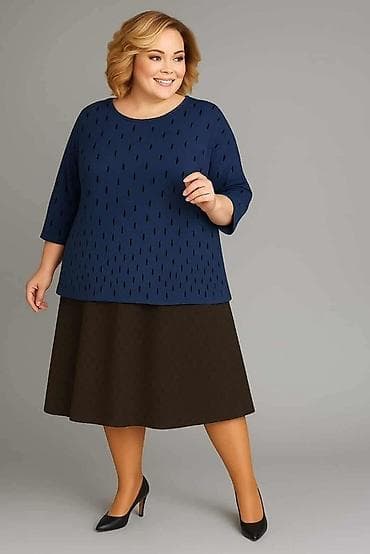 🔥Komplet za žene veće konfekcije – bluza i midi suknja Suknja + bluza na lalafo.rs — 1 🔥Komplet za žene veće konfekcije – bluza i midi suknja Suknja + bluza — 1