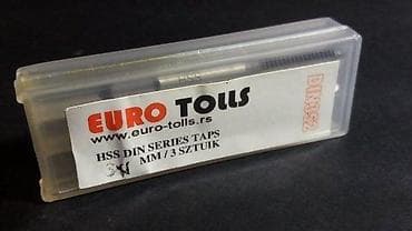 Tool Accessories & Attachments: Set od 3 HSS navojnih ureznica – DIN 352 - Brend: EURO Tools at lalafo.rs — 3 Tool Accessories & Attachments: Set od 3 HSS navojnih ureznica – DIN 352 - Brend: EURO Tools — 3