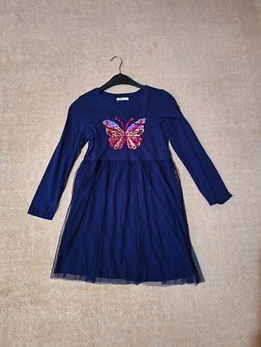 Kao nova teget plava haljina sa tilom 140 – 8, 9 10 Jednom nošena na lalafo.rs — 1 Kao nova teget plava haljina sa tilom 140 – 8, 9 10 Jednom nošena — 1