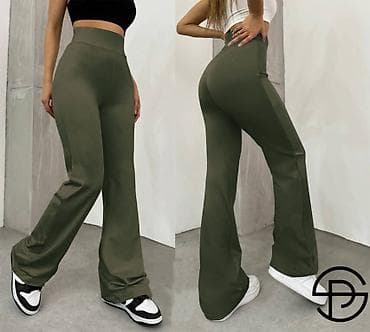 Ženske rasparane helanke/široke joga pantalone sa visokim strukom - na lalafo.rs — 2 Ženske rasparane helanke/široke joga pantalone sa visokim strukom - — 2