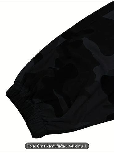 Muške cargo jogger pantalone – crna kamuflaža, veličina L - Lagane i at lalafo.rs — 6 Muške cargo jogger pantalone – crna kamuflaža, veličina L - Lagane i — 6