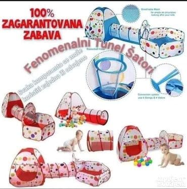 Igračke: Set šatora za avanturističku igru uključuje bazen za lopte, trouglasti na lalafo.rs Igračke: Set šatora za avanturističku igru uključuje bazen za lopte, trouglasti