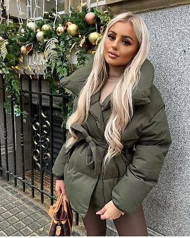 Dostupne velicine S,M,L,XL Ženska zimska puffer jakna sa pojasom - na lalafo.rs — 1 Dostupne velicine S,M,L,XL Ženska zimska puffer jakna sa pojasom - — 1