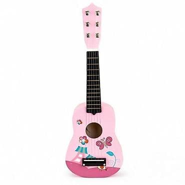Dečja akustična gitara/ukulele u roze boji sa ilustracijama leptira na lalafo.rs Dečja akustična gitara/ukulele u roze boji sa ilustracijama leptira