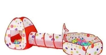 Šator tunel, bazen, kućica 3u1 za decu Model sa slike. Dečiji at lalafo.rs — 3 Šator tunel, bazen, kućica 3u1 za decu Model sa slike. Dečiji — 3