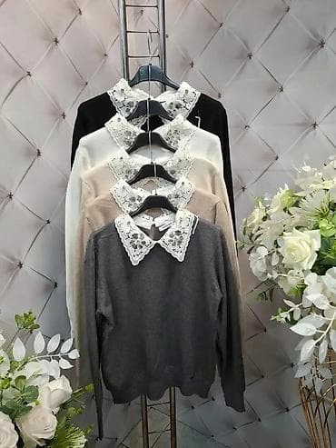 Damski džemper sa dekorativnom čipkanom kragnom - Klasičan kroj sa na lalafo.rs — 3 Damski džemper sa dekorativnom čipkanom kragnom - Klasičan kroj sa — 3