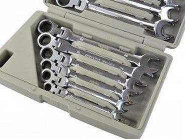 Tools & Equipment: Komplet ključeva sa zupčastim (ratchet) nastavkom u koferu - Set at lalafo.rs — 10 Tools & Equipment: Komplet ključeva sa zupčastim (ratchet) nastavkom u koferu - Set — 10