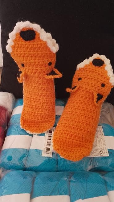 Rucni rad-carape lisice,za decu,gaziste 18cm na lalafo.rs — 2 Rucni rad-carape lisice,za decu,gaziste 18cm — 2